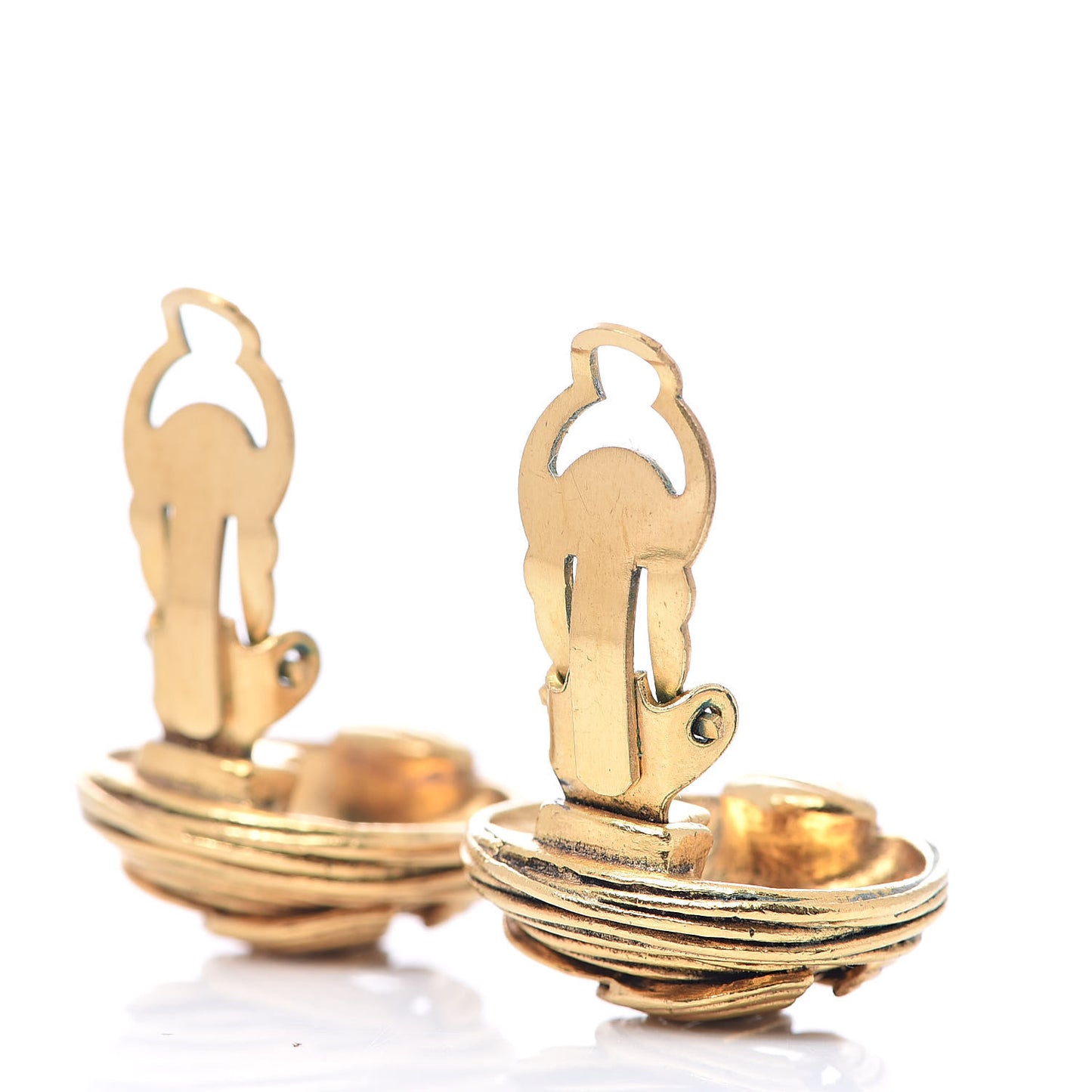 CC Clip On Earrings Gold