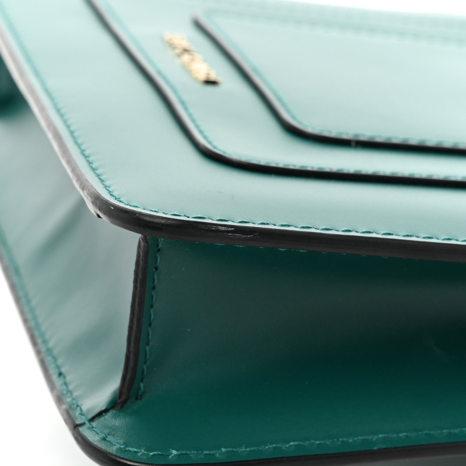 Bulgari Calfskin Small Serpenti Forever Snake Strap Crossbody Bag Emerald Green 13 of 13