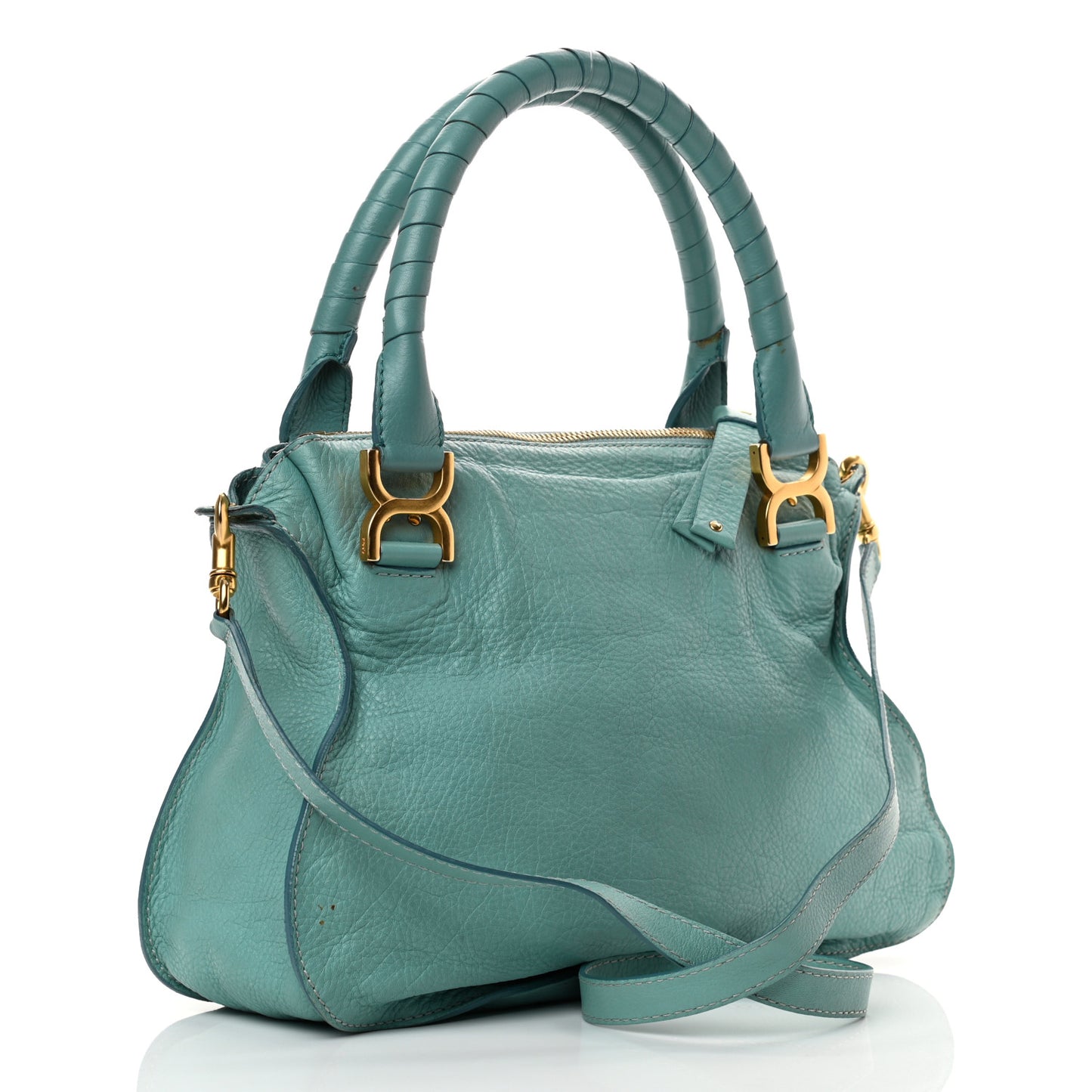 Calfskin Medium Marcie Satchel Fresh Mint