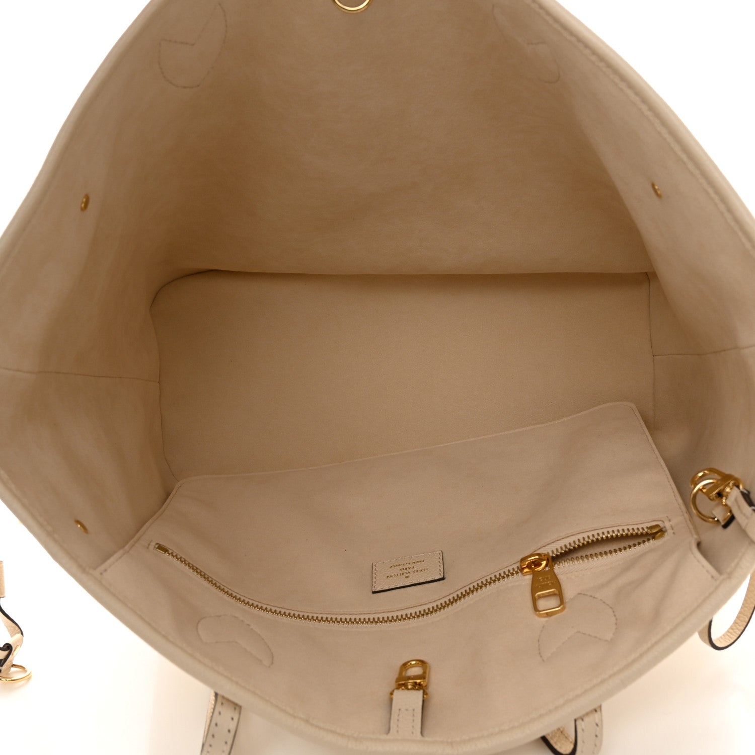 Louis Vuitton Empreinte Monogram Giant Neverfull MM Cream 6 of 10