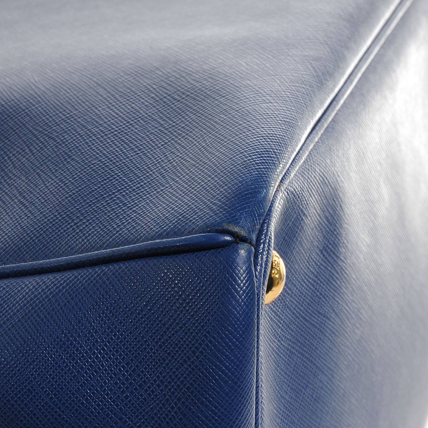 Prada Saffiano Lux Large Double Zip Tote Bluette 5 of 11
