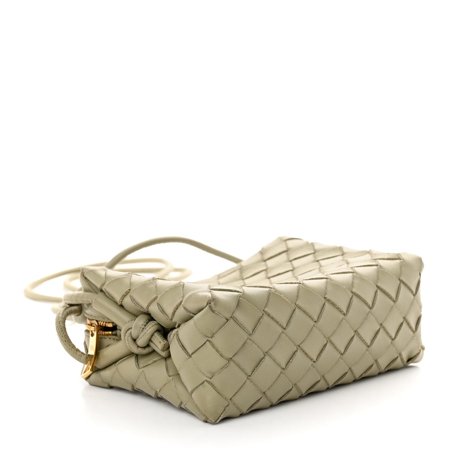 Nappa Intrecciato Mini Loop Camera Bag Travertine