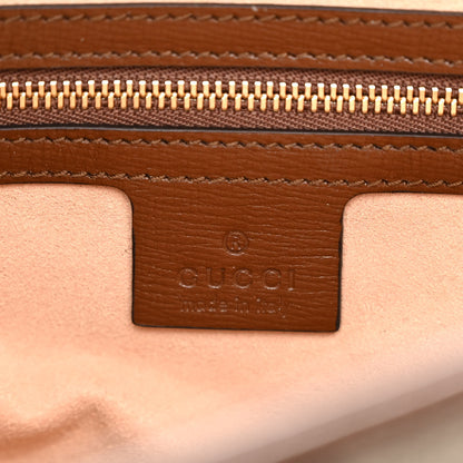 Gucci GG Supreme Monogram Azalea Calfskin Web Small Jackie 1961 Hobo Beige Ebony Brown Sugar 6 of 9