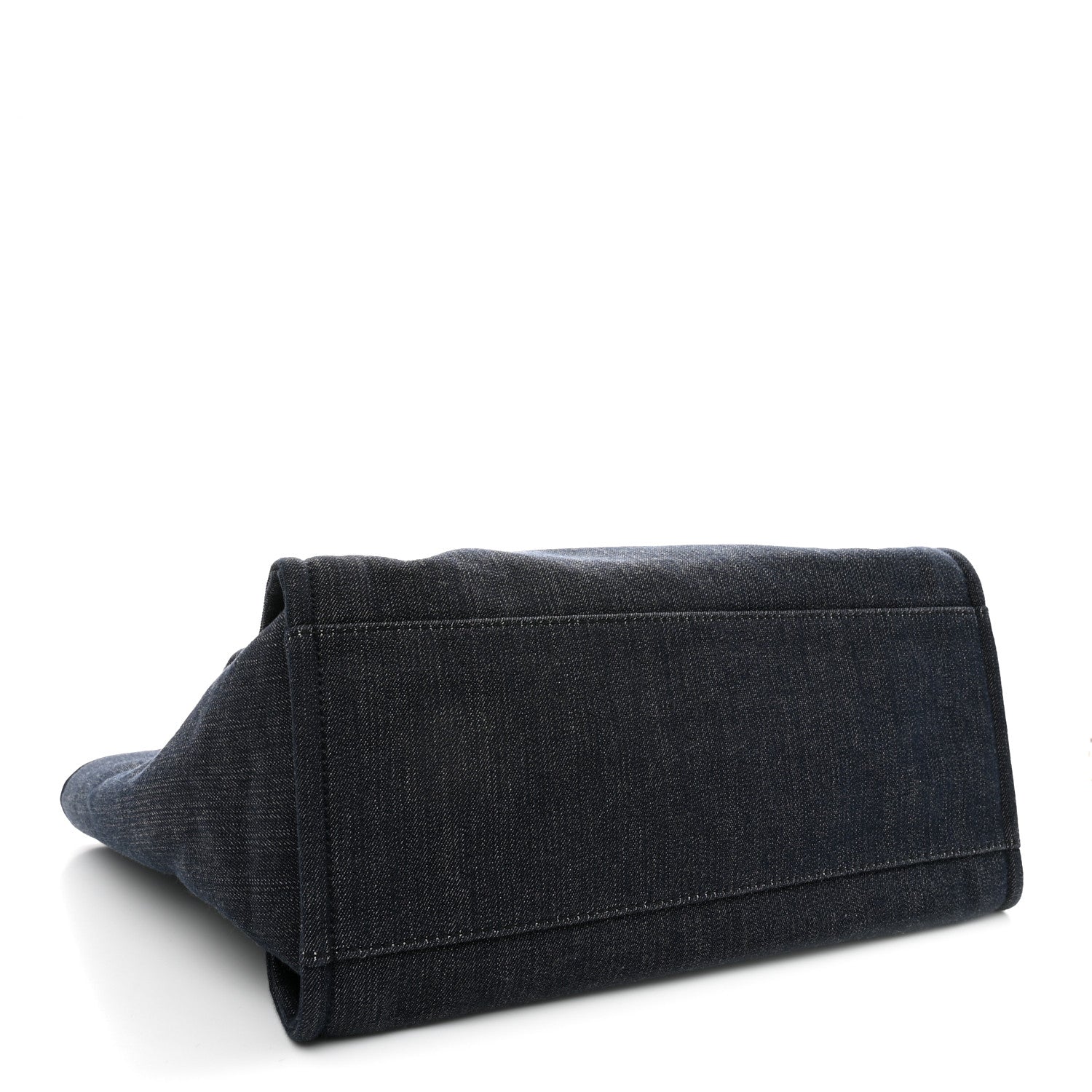 Chanel Denim Large Deauville Tote Dark Blue 4 of 10