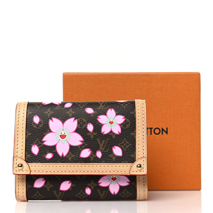 Louis Vuitton LV X TM Monogram Cherry Blossom Victorine Wallet Sakura Brown 8 of 8