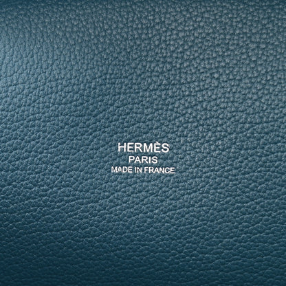 Hermes Taurillon Clemence Swift Jypsiere 28 Cobalt 6 of 10