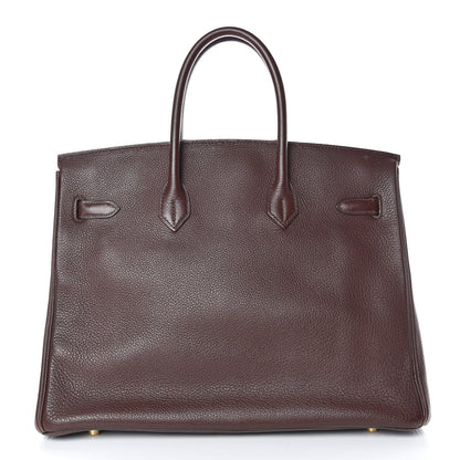 Hermes Togo Birkin 35 Chocolate 18 of 53