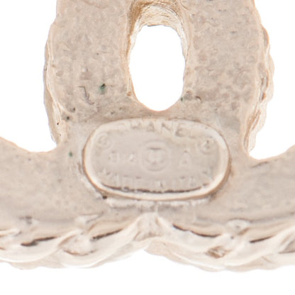 Chanel Enamel CC Earrings Beige Gold 3 of 4