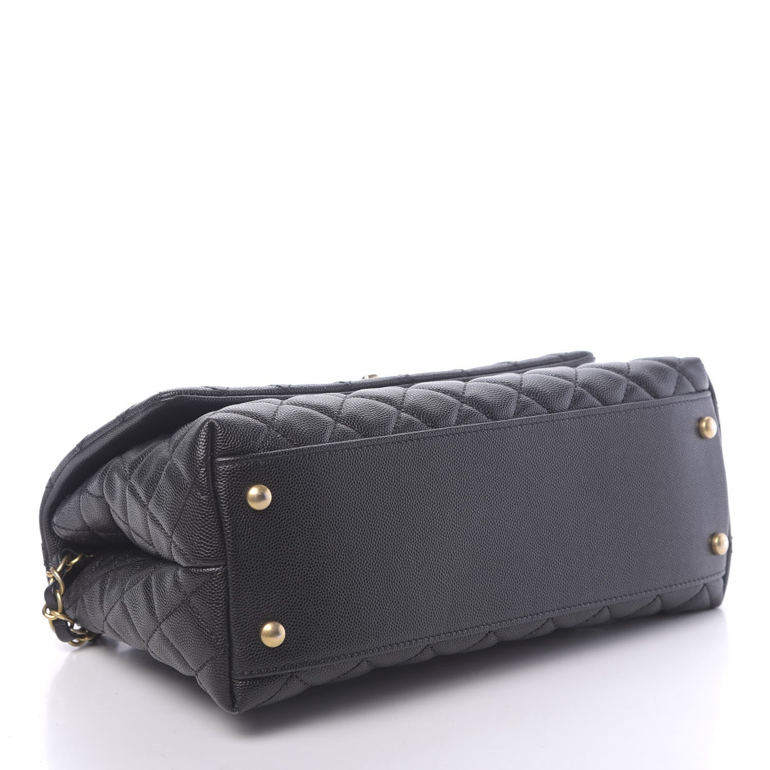 Chanel Caviar Quilted Small Coco Handle Flap Black 4 of 11