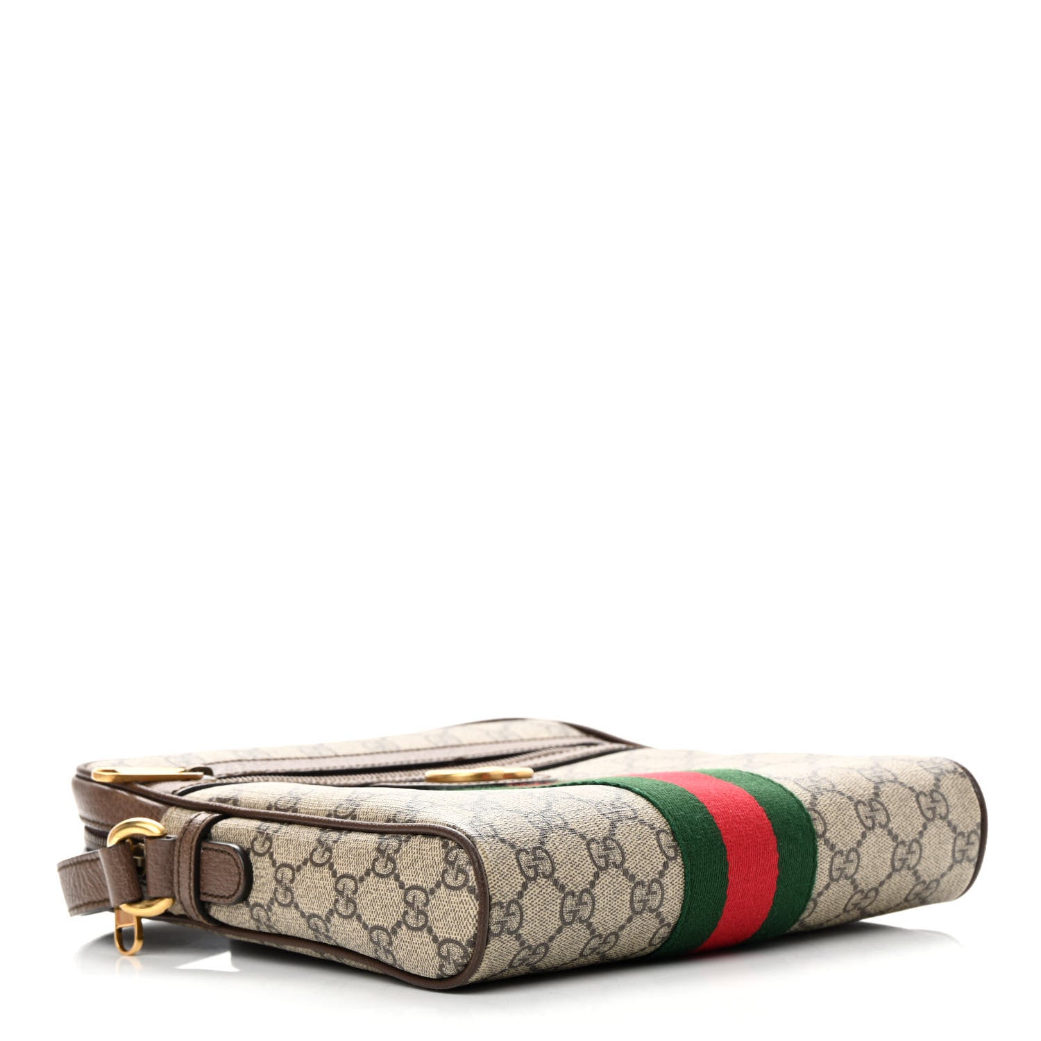 Gucci GG Supreme Monogram Web Small Ophidia Messenger Bag Brown 4 of 13