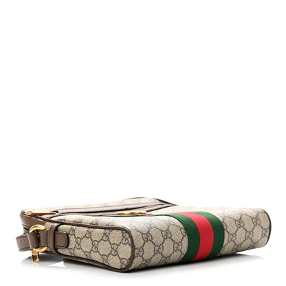 Gucci GG Supreme Monogram Web Small Ophidia Messenger Bag Brown 4 of 13