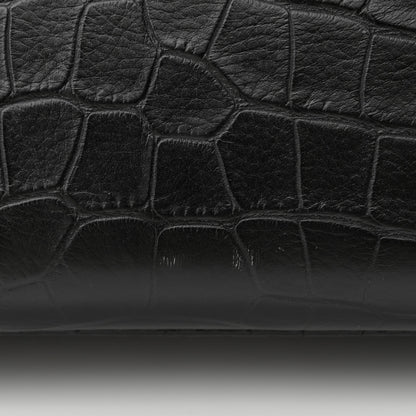 Chanel Crocodile Embossed Calfskin Medium Gabrielle Cocodile Hobo Black 11 of 14