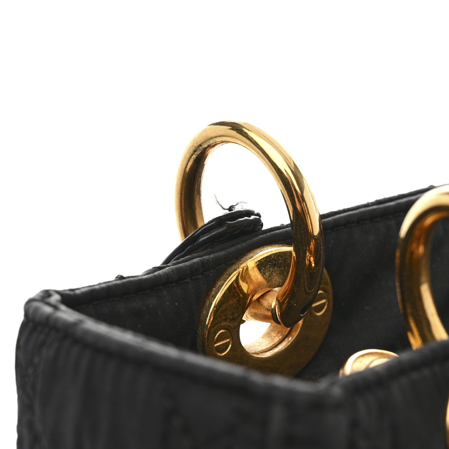 Christian Dior Nylon Cannage Medium Lady Dior Black 12 of 13