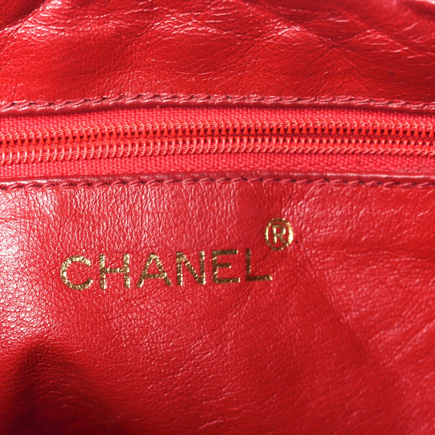 Lambskin Quilted Tassel Camera Case Red