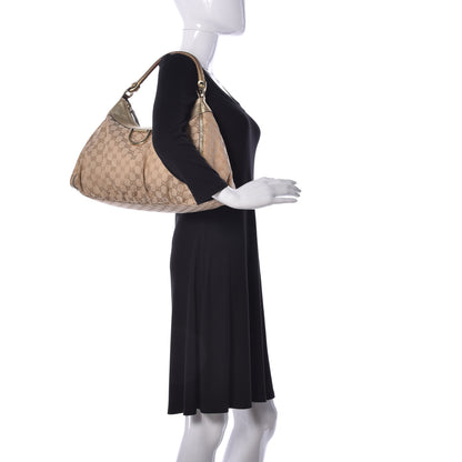 Gucci Monogram Large D Gold Hobo Gold 2 of 9
