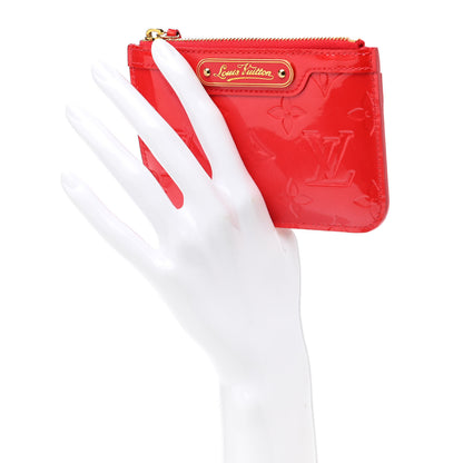 Louis Vuitton Vernis Key Pouch Cherry 2 of 9