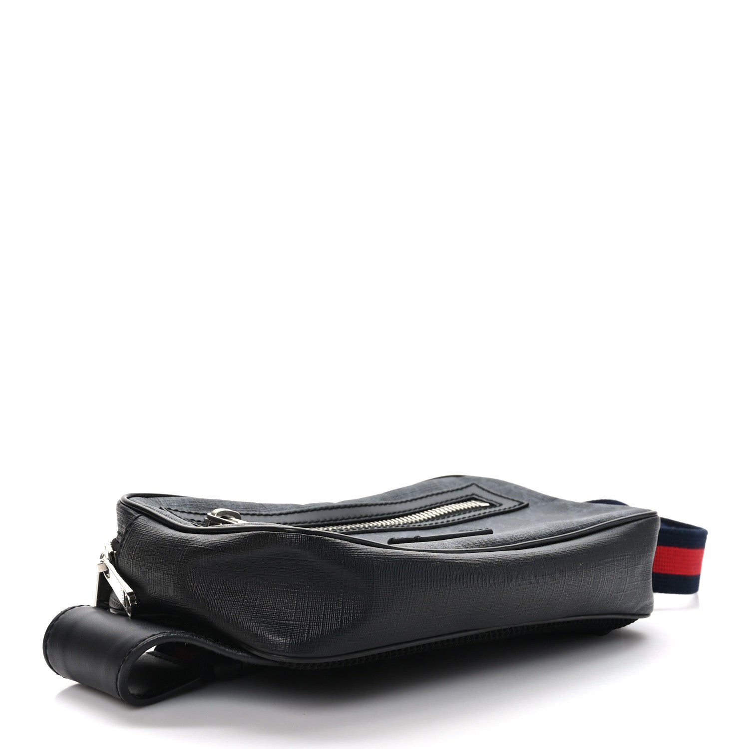 Gucci Soft GG Supreme Monogram Web Belt Bag Black Grey 4 of 9