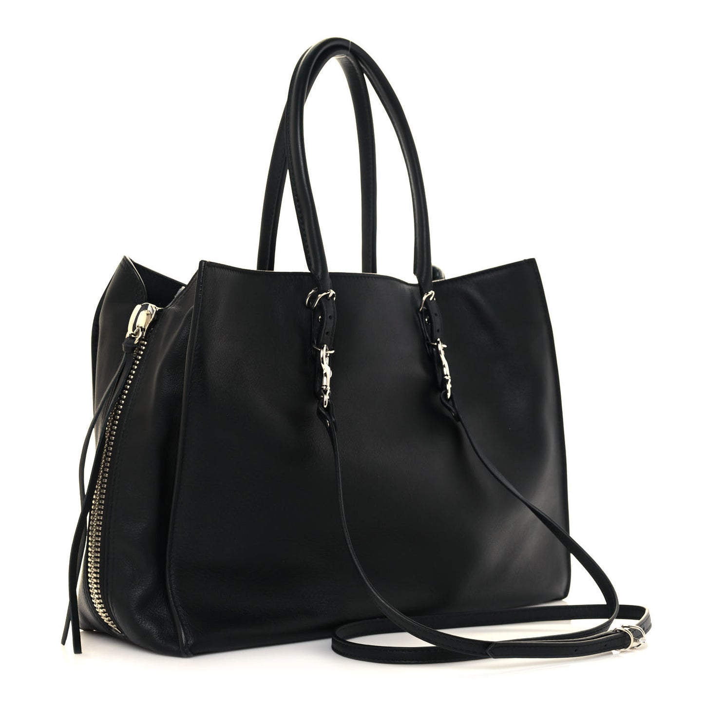 Veau Papier B4 Zip Around Tote Black