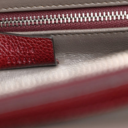 Gucci Grainy Calfskin Medium Zumi Top Handle Bag Vintage Bordeaux 7 of 12