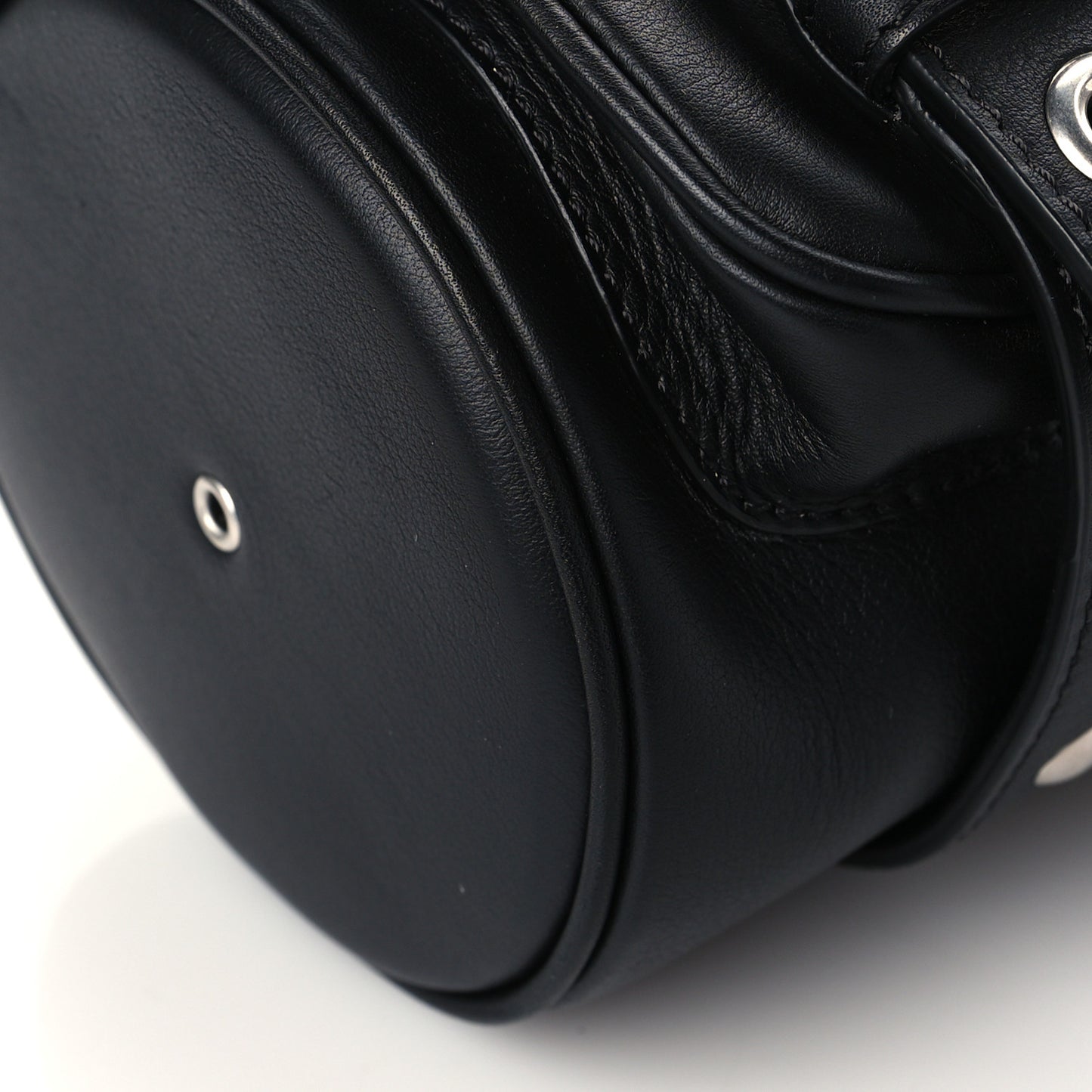 Calfskin Mini Biker Bag Black