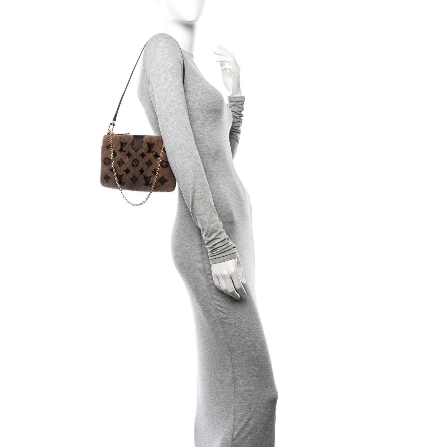 Louis Vuitton Monogram Mink Neo Pochette Milla Vision Brown