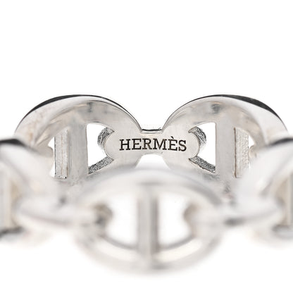 Hermes Sterling Silver PM Chaine d'Ancre Enchainee Band Ring 51 5.75 4 of 7