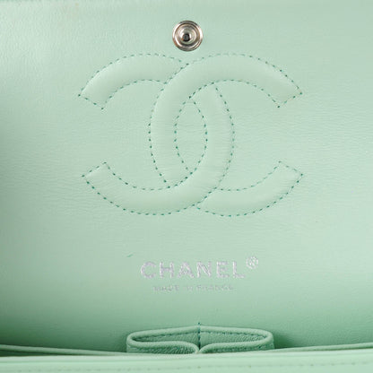 Chanel Patent Calfskin Quilted Medium Double Flap Light Green 6 of 8