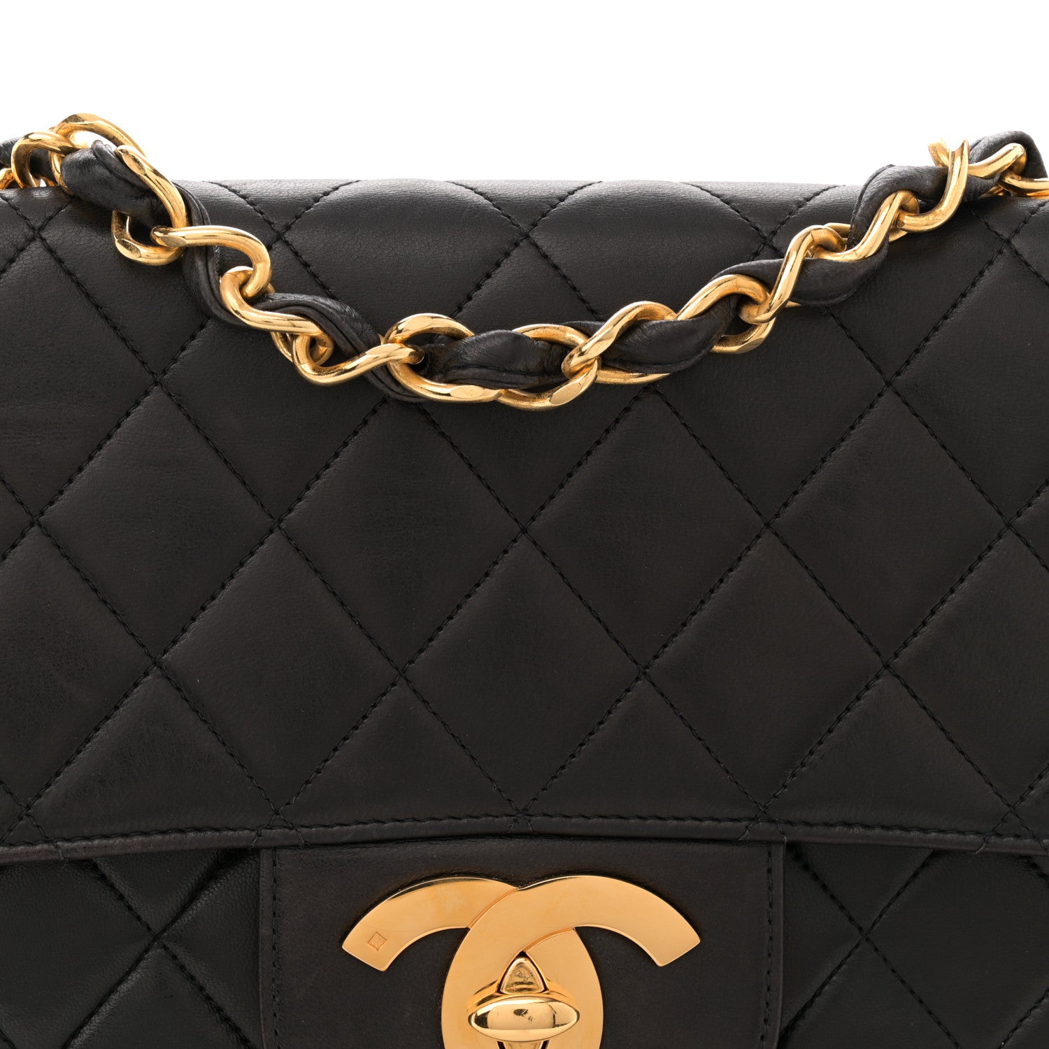 Chanel Lambskin Quilted Jumbo Single Flap Black 8 of 11