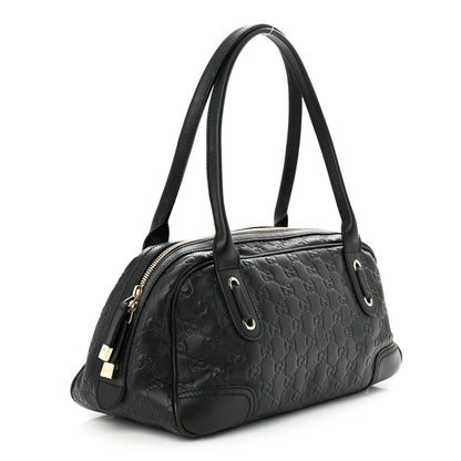 Gucci Guccissima Small Princy Satchel Black 3 of 10