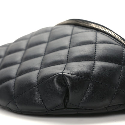 Chanel Calfskin Quilted Waist Belt Bag Black 10 of 11