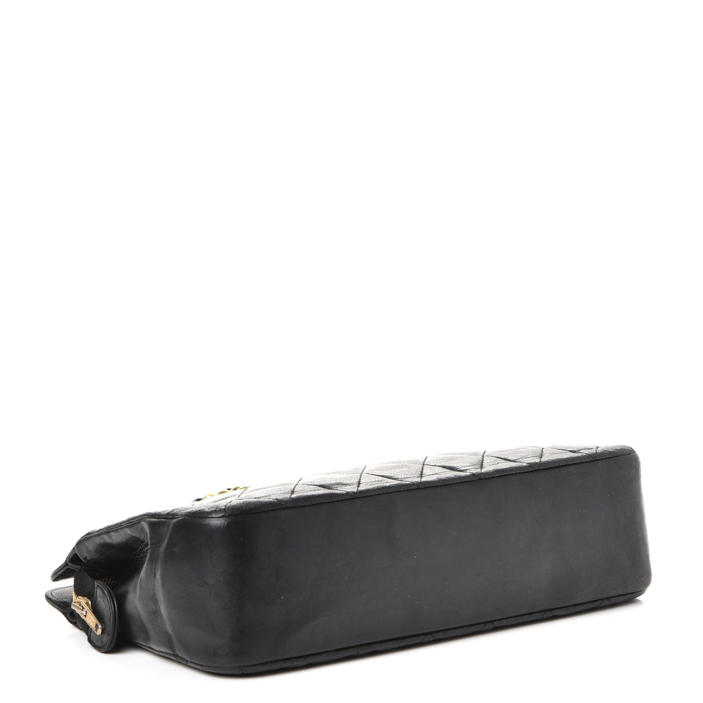 Lambskin Quilted Shoulder Bag Black