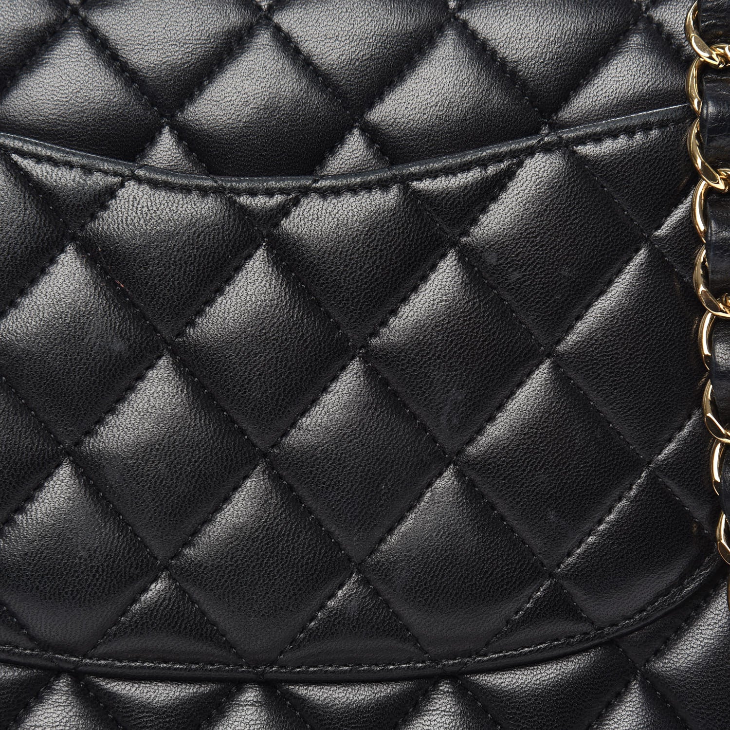 Chanel Lambskin Quilted Medium Double Flap Black 14 of 20