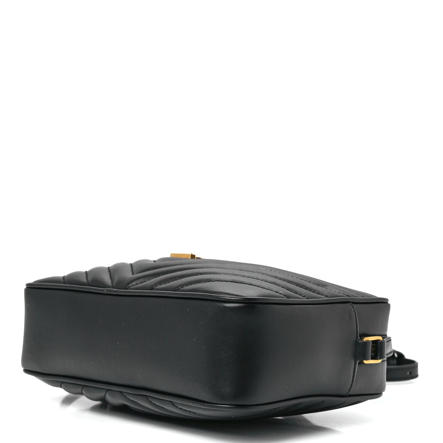 Calfskin Matelasse Monogram Lou Camera Bag Black