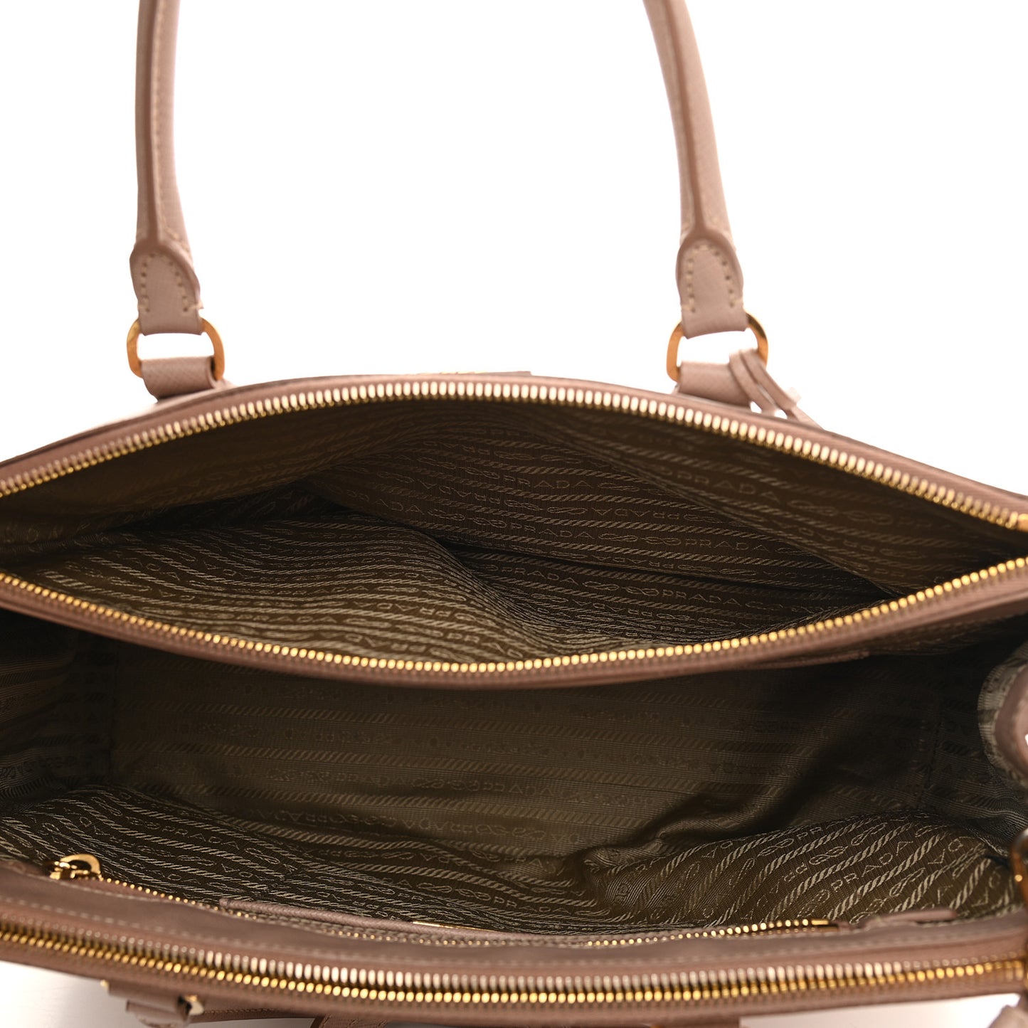 Saffiano Small Galleria Double Zip Tote Cammeo