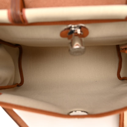 Hermes Vache Hunter Toile Herbag Zip 31 PM Trench Gold 6 of 12