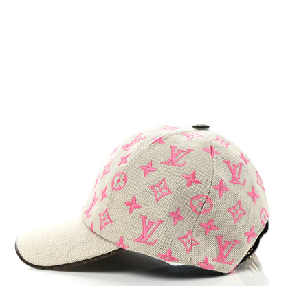 Louis Vuitton Canvas Monogram Starboard Cap M Pink 4 of 8