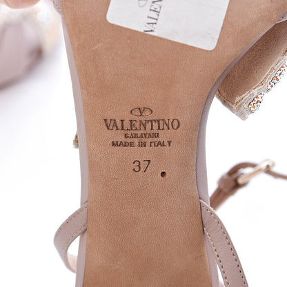 Valentino Garavani Nappa Crystal Angelicouture Angel Wing Sandals 37 Poudre 7 of 10