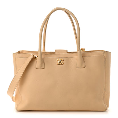 Chanel Calfskin Cerf Executive Shopper Tote Beige 1 of 23