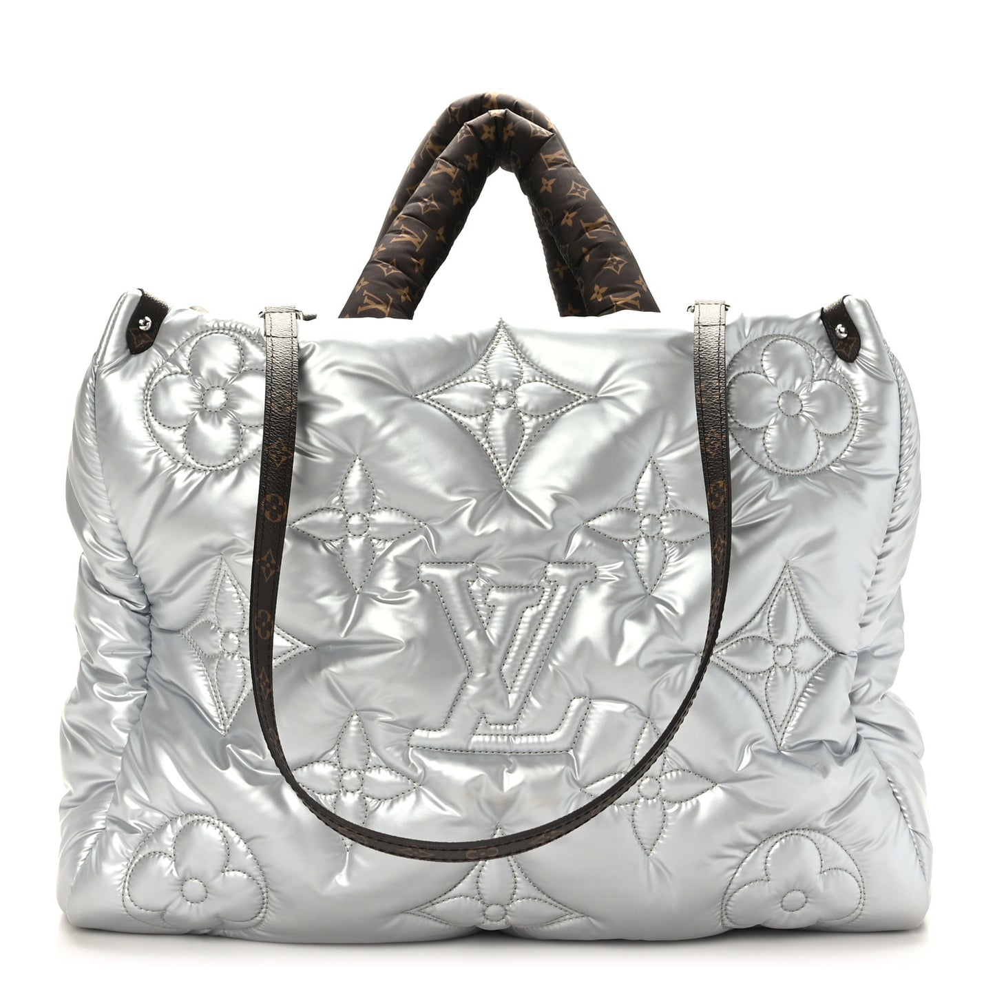 Econyl Monogram Pillow Giant Onthego GM Silver