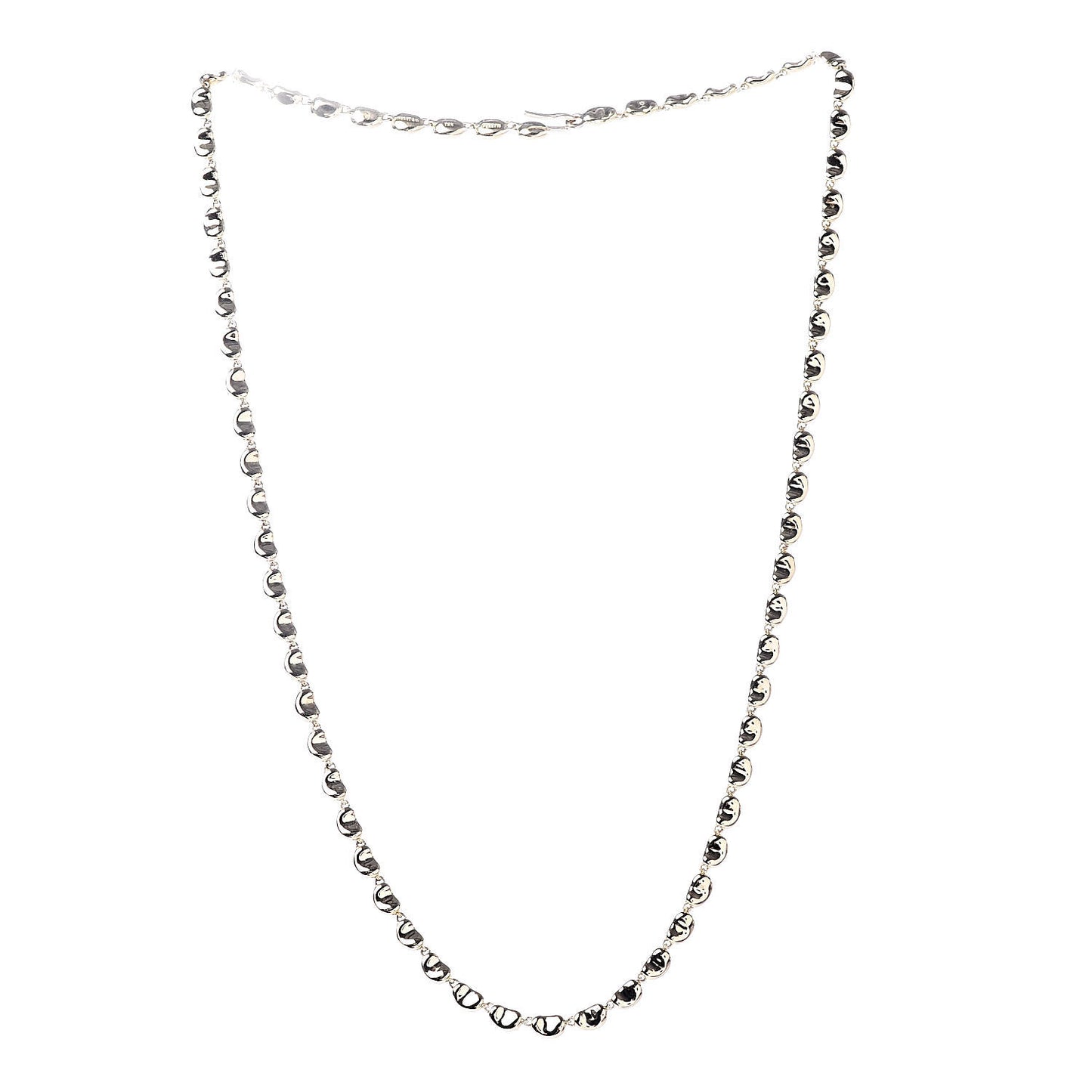 18K Yellow Gold Mini Elsa Peretti Bean Link Necklace