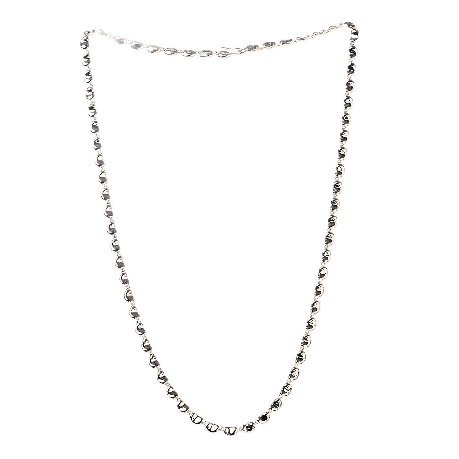 Tiffany 18K Yellow Gold Mini Elsa Peretti Bean Link Necklace 3 of 5