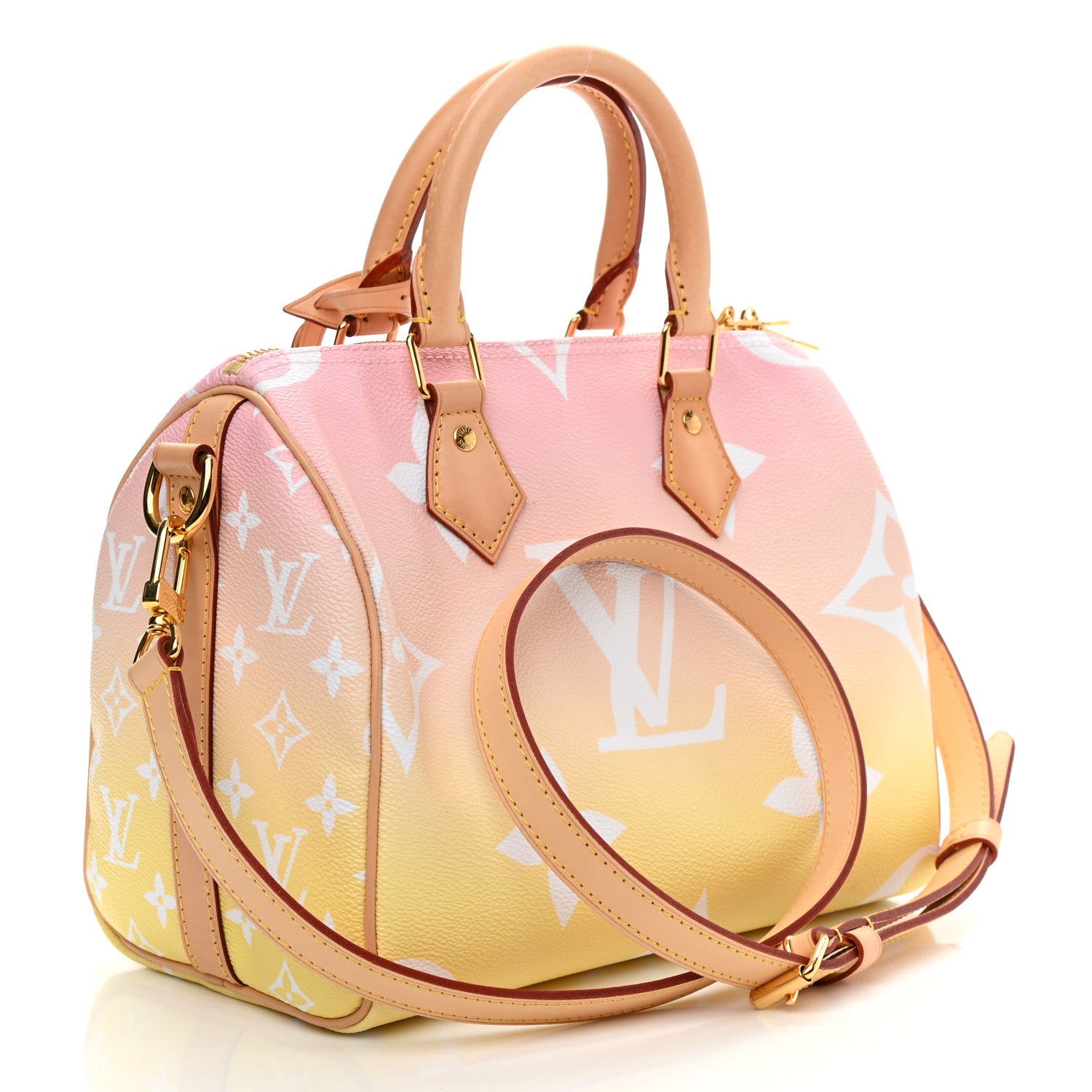 Louis Vuitton Monogram Giant By The Pool Speedy Bandouliere 25 Light Pink 3 of 9