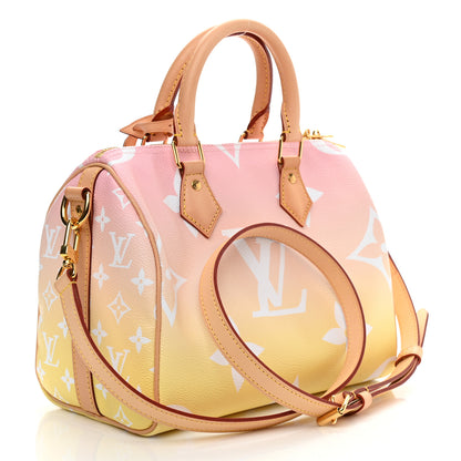 Louis Vuitton Monogram Giant By The Pool Speedy Bandouliere 25 Light Pink 3 of 9