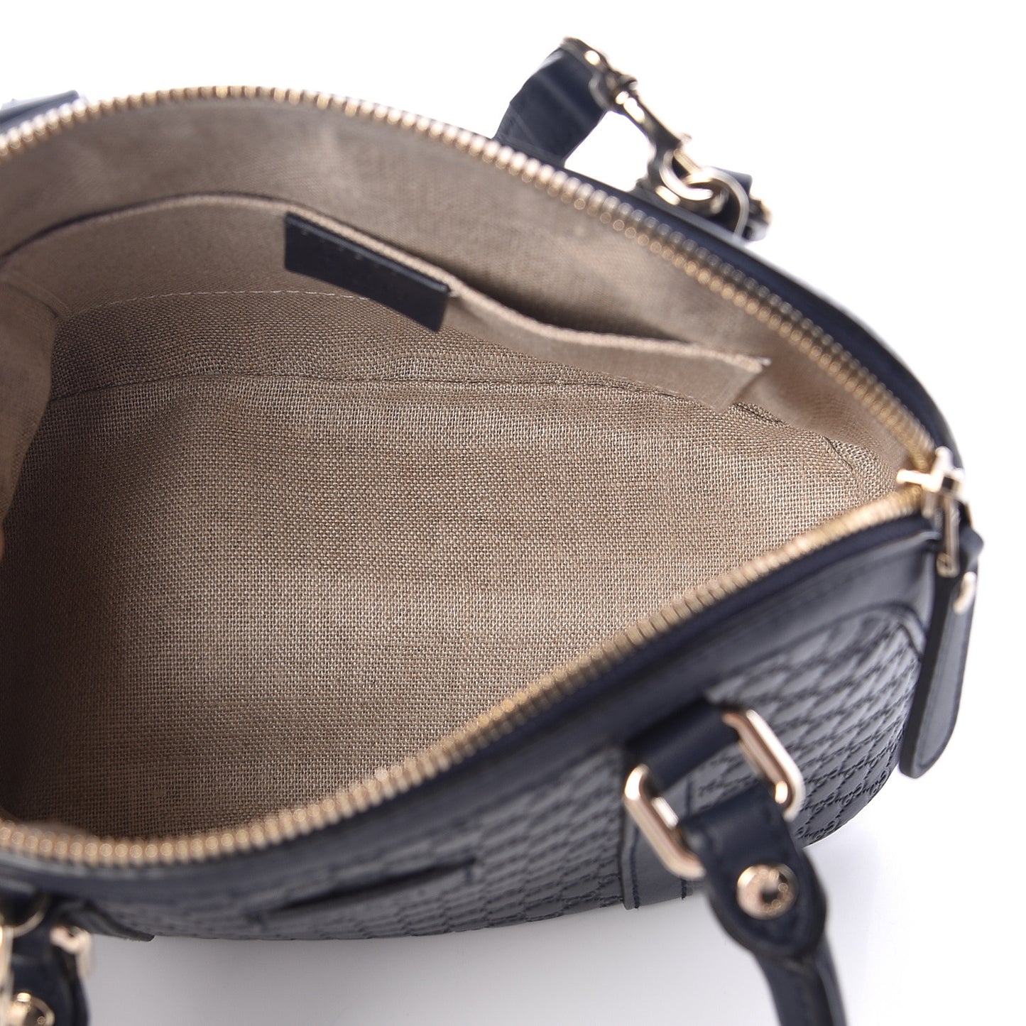 Soft Microguccissima Mini Dome Bag Blue