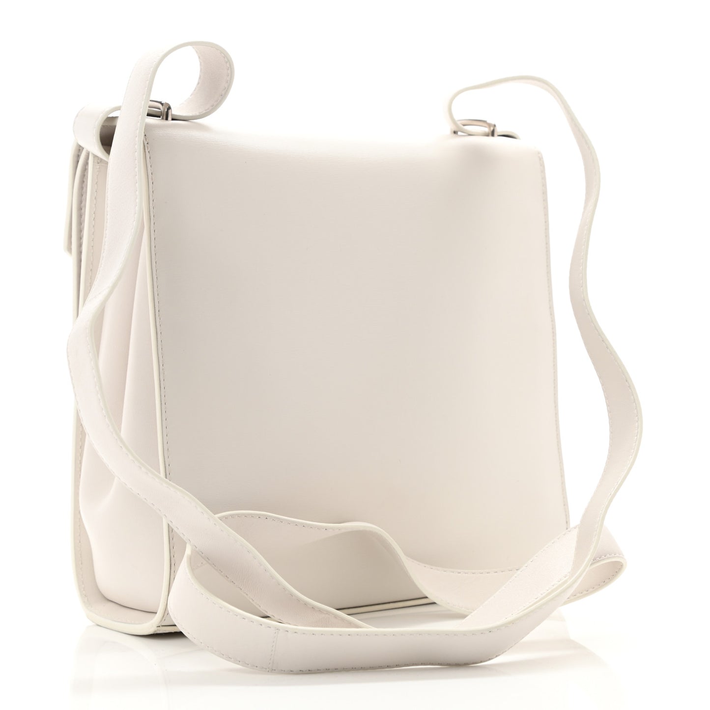 Box Calfskin Nappa Clip Bag Chalk