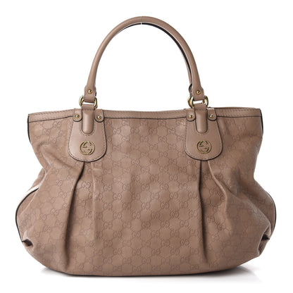 Gucci Guccissima Large Scarlett Stud Tote Dusty Rose 1 of 17