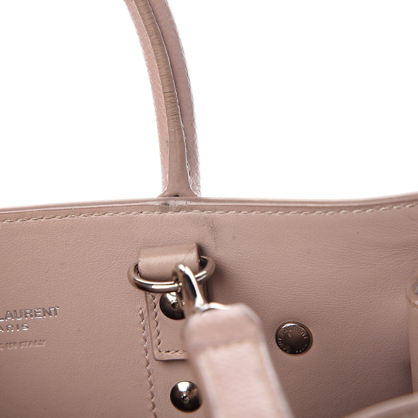 Grained Calfskin Nano Sac De Jour Antique Rose