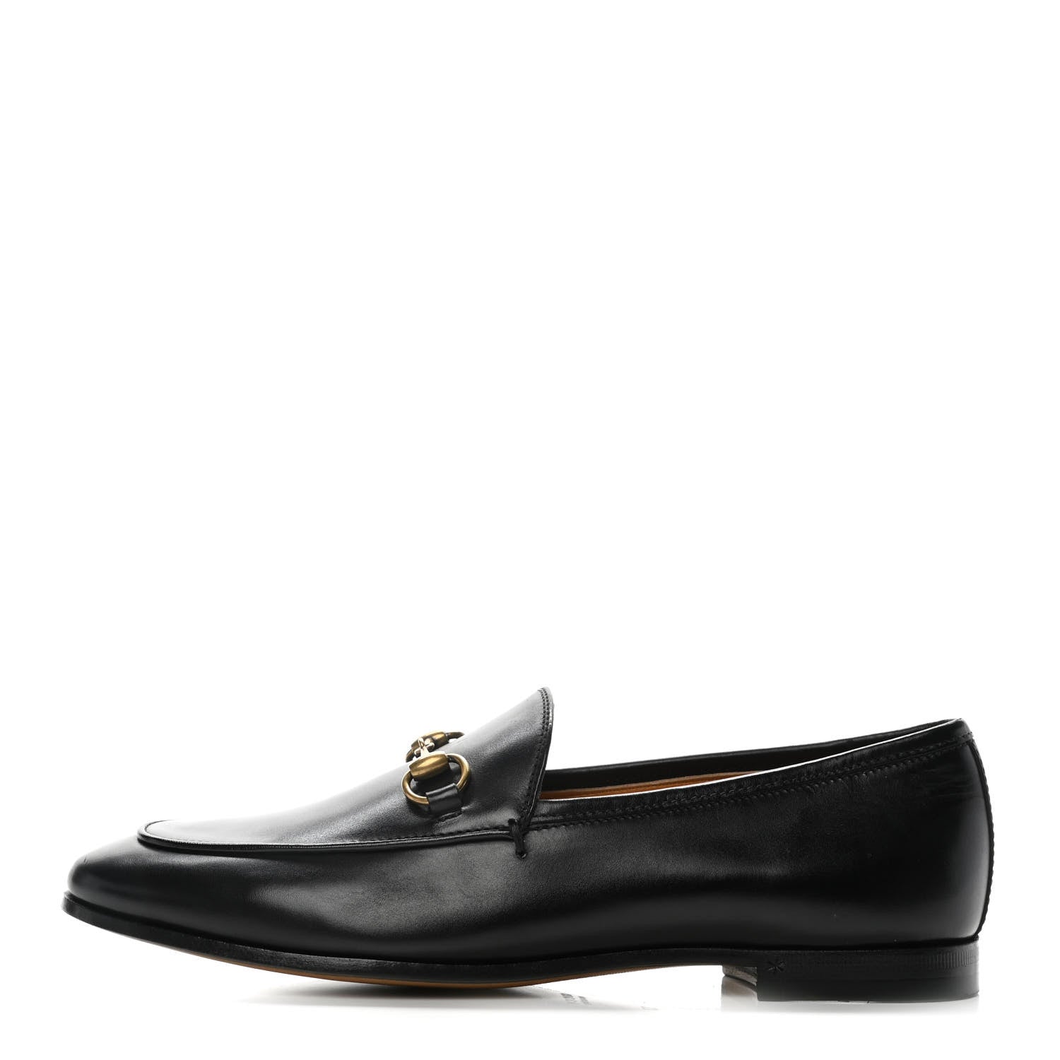 Gucci Calfskin Womens Jordaan Loafers 37 Black 1 of 8