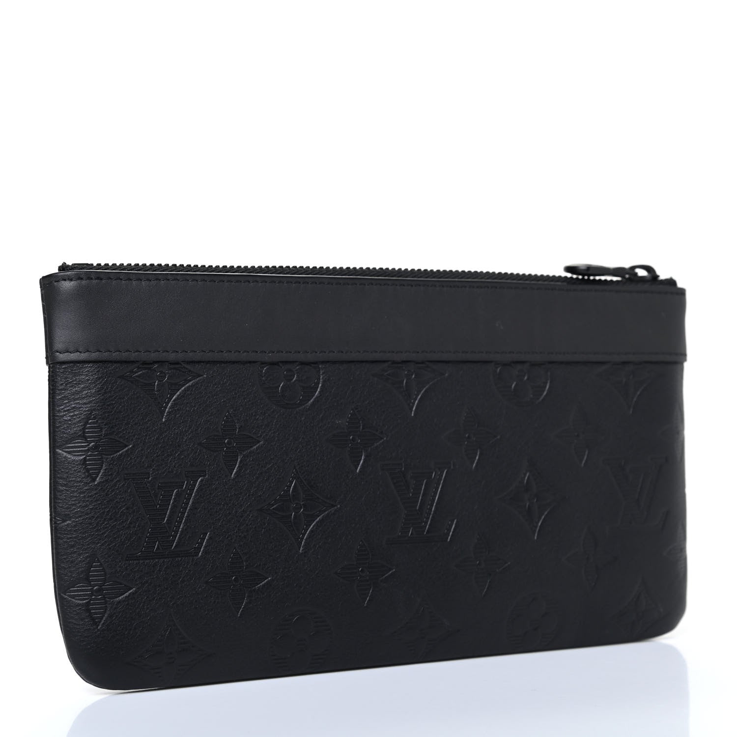 Louis Vuitton Calfskin Monogram Shadow Discovery Pochette PM Black 2 of 4