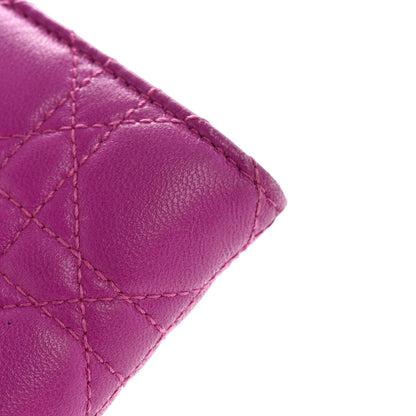 Christian Dior Lambskin Cannage Miss Dior Chain Wallet Dark Pink 11 of 12